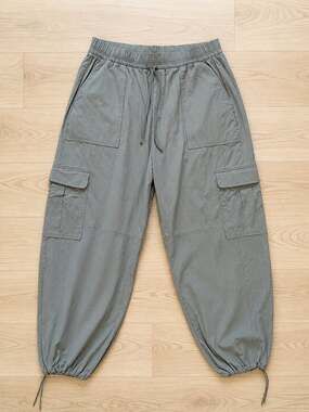 Calia Women's Relaxed Fit High Rise Nylon Cargo Jogger Pants XL